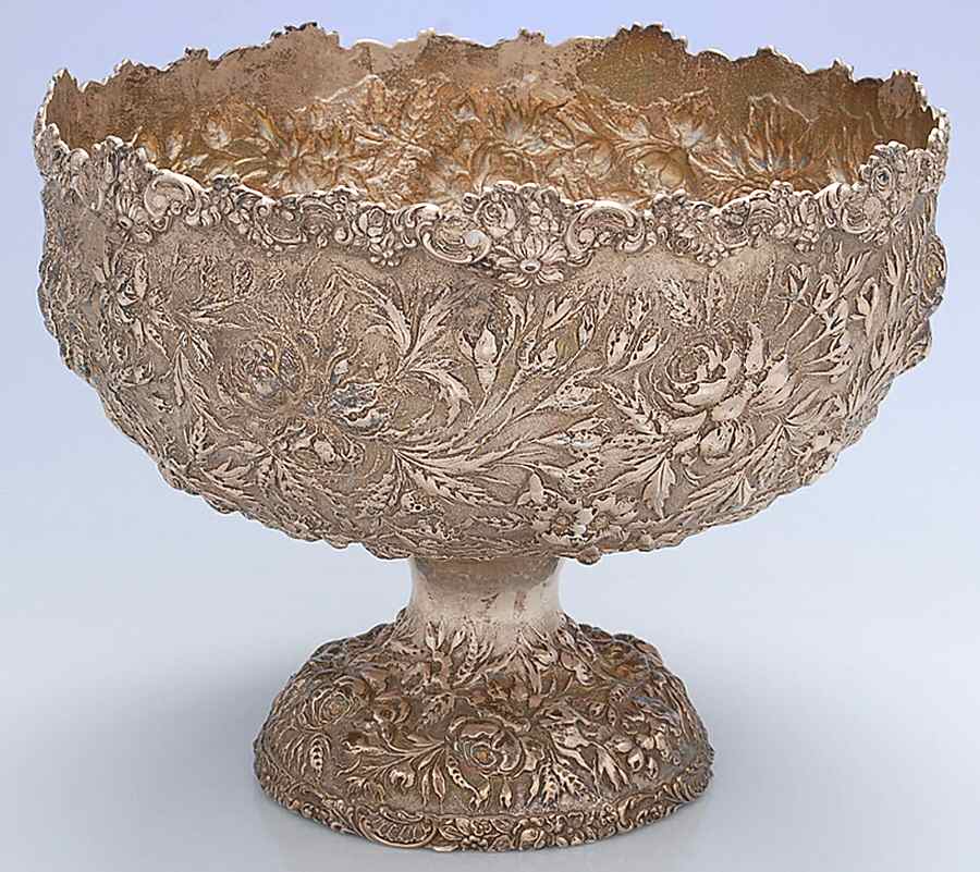 Stieff Rose (Sterling, 1892, Hollowware) Punch Bowl by Kirk Stieff-1