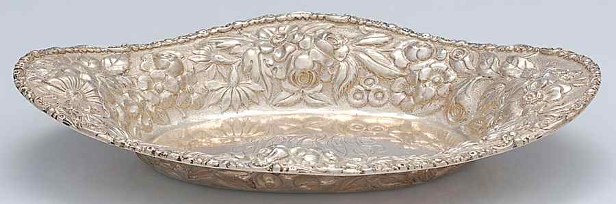 Stieff Rose (Sterling, 1892, Hollowware) 8" Bon Bon Bowl by Kirk Stieff-1