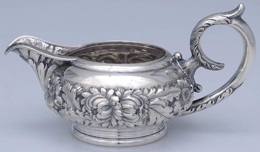 Stieff Rose (Sterling, 1892, Hollowware) Creamer by Kirk Stieff-1