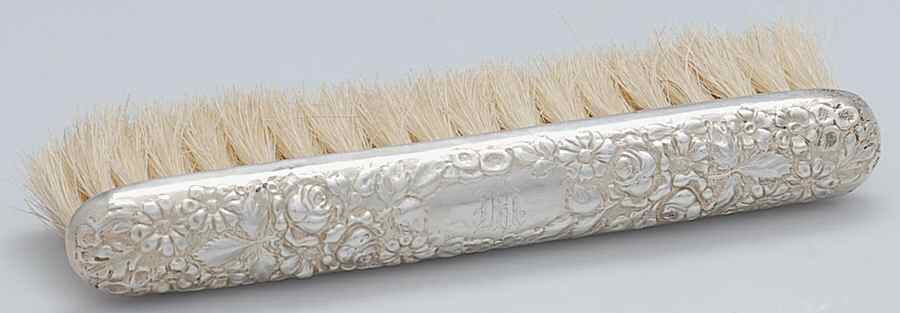 Stieff Rose (Sterling, 1892, Hollowware) 6" Hat Brush by Kirk Stieff-1