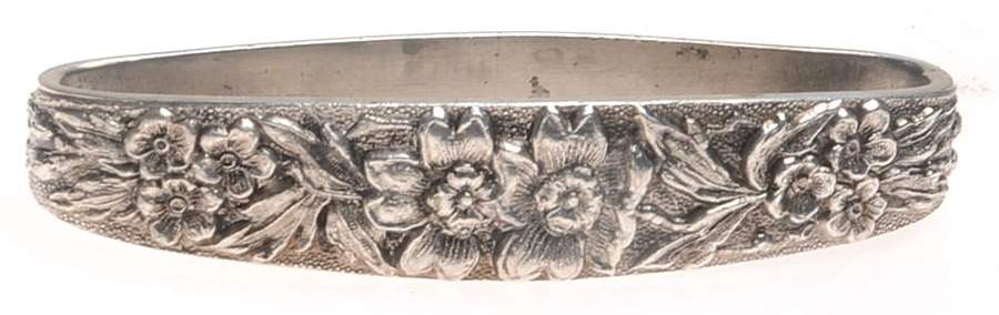 Stieff Rose (Sterling, 1892, Hollowware) Oblong Napkin Ring by Kirk Stieff-1