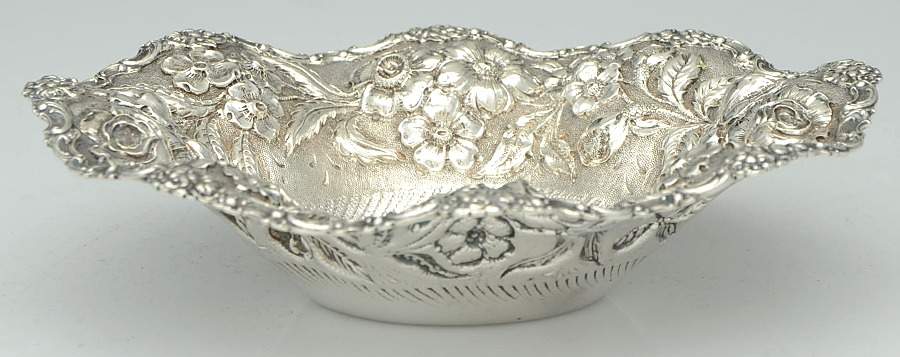 Stieff Rose (Sterling, 1892, Hollowware) 7" Bon Bon Bowl by Kirk Stieff-1