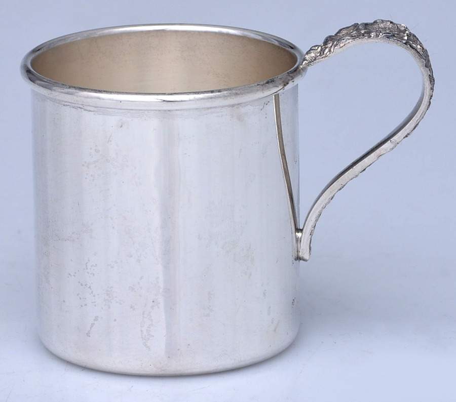 Forget-Me-Not (Sterling, 1910) Baby Cup by Kirk Stieff-1
