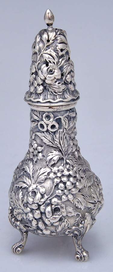 Stieff Rose (Sterling, 1892, Hollowware) Salt Shaker by Kirk Stieff-1