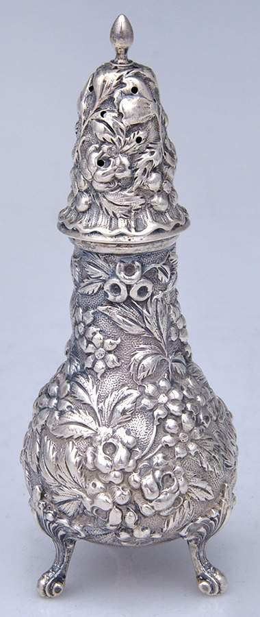 Stieff Rose (Sterling, 1892, Hollowware) Pepper Shaker by Kirk Stieff-1