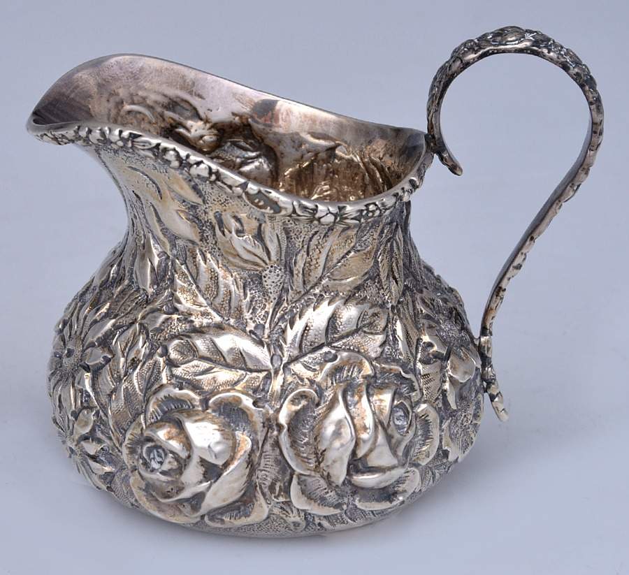 Stieff Rose (Sterling, 1892, Hollowware) Mini Creamer by Kirk Stieff-1