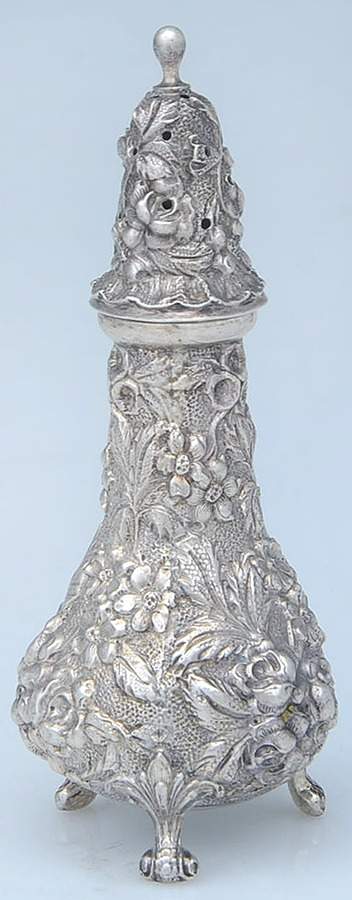 Stieff Rose (Sterling, 1892, Hollowware) Salt Shaker by Kirk Stieff-1