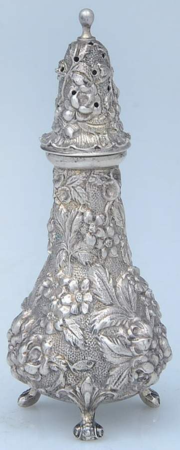 Stieff Rose (Sterling, 1892, Hollowware) Pepper Shaker by Kirk Stieff-1