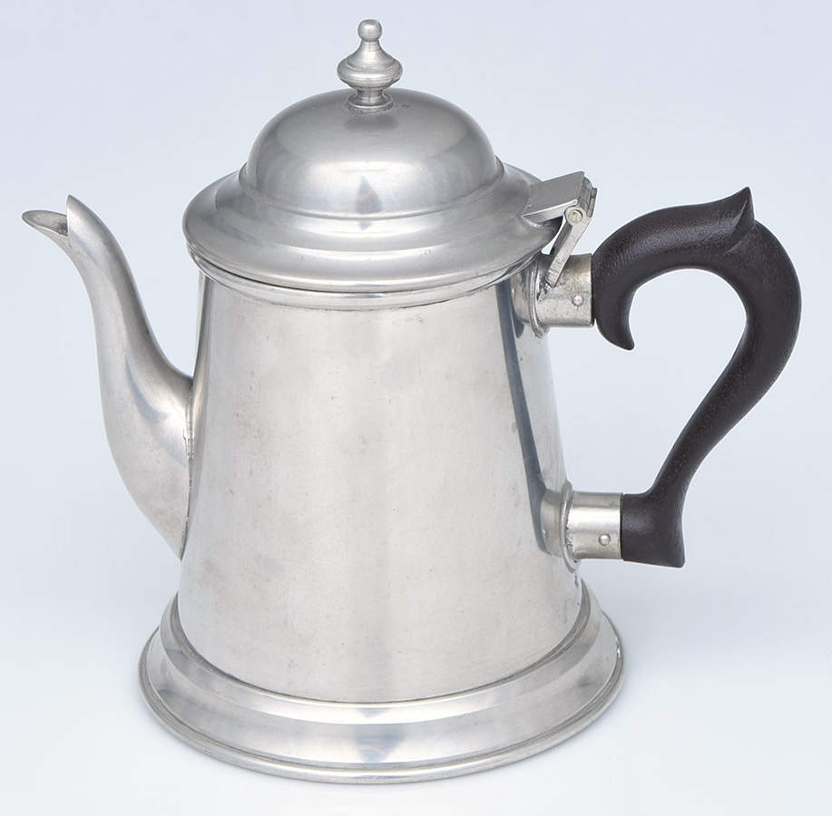 Colonial (Pewter, Hollowware) Black Handle Teapot by Kirk Stieff-1