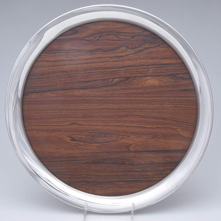 Colonial (Pewter, Hollowware) 16" Round Tray by Kirk Stieff-1