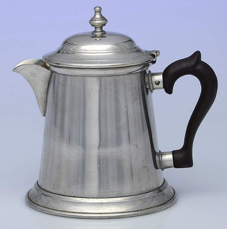 Colonial (Pewter, Hollowware) Creamer & Hinged Lid by Kirk Stieff-1