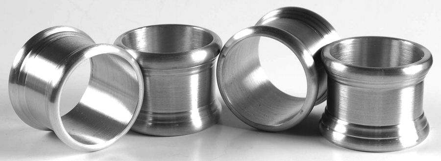 Old Annapolis (Pewter, Hollowware) Napkin Ring - Set of 4 with Case by Kirk Stieff-1