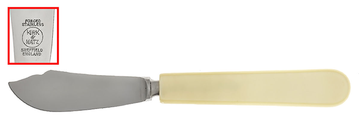 KMA3 (Stainless) Individual Hors D'Oeuvre-Butter Knife HollowHandle by Kirk & Matz-1