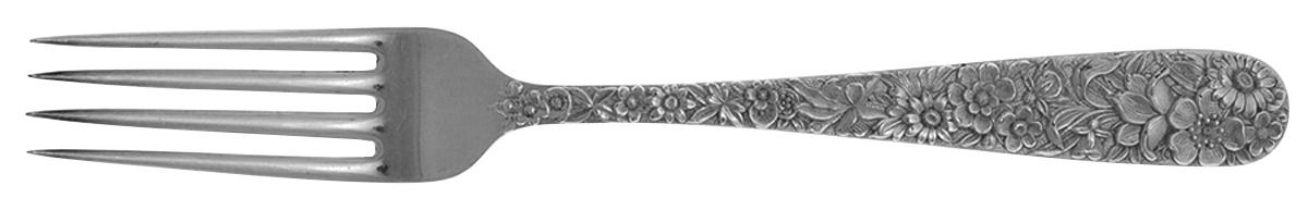 Repousse (Sterling, 1924, S.Kirk & Son, Inc.) Fork by Kirk Stieff-1