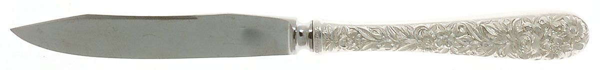 Repousse (Sterling, 1924, S.Kirk & Son, Inc.) Individual Fruit Knife with Stainless Blade by Kirk Stieff-1