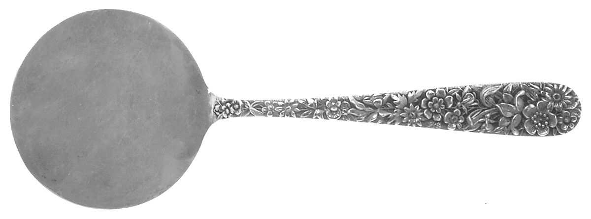 Repousse (Sterling, 1924, S.Kirk & Son, Inc.) Solid Hot Cake Server by Kirk Stieff-1