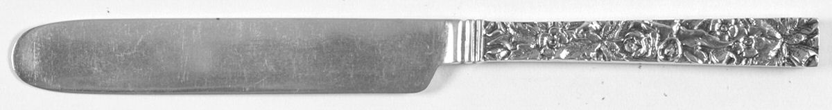 Repousse (Sterling, 1828) Tea Knife Solid Piece w/Square Tip by Kirk Stieff-1
