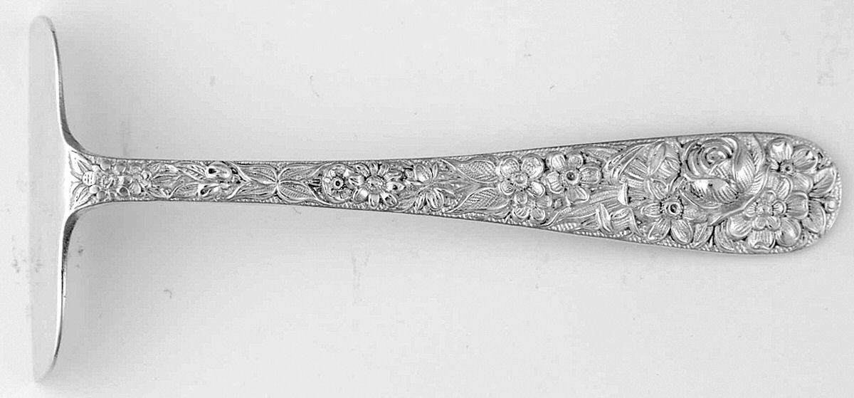 Repousse (Sterling, 1924, S.Kirk & Son, Inc.) Food Pusher Solid by Kirk Stieff-1