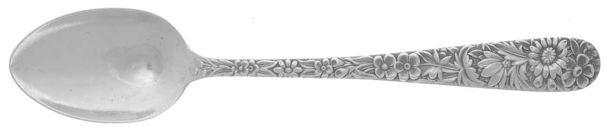 Repousse (Sterling, 1924, S.Kirk & Son, Inc.) Five O'Clock Teaspoon by Kirk Stieff-1