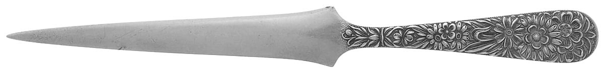 Repousse (Sterling, 1924, S.Kirk & Son, Inc.) Letter Opener Solid Piece by Kirk Stieff-1