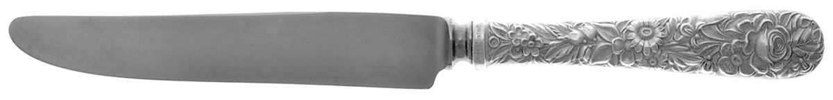 Repousse (Sterling, 1924, S.Kirk & Son, Inc.) New French Hollow Knife with Bolster by Kirk Stieff-1