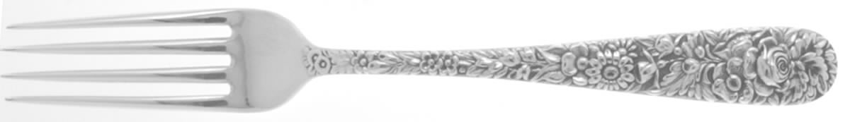 Repousse (Sterling, 1896, 925-1000) Fork by Kirk Stieff-1