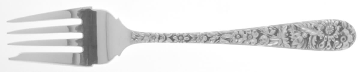 Repousse (Sterling, 1896, 925-1000) Individual Salad Fork by Kirk Stieff-1
