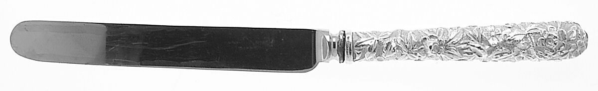 Repousse (Sterling, 1896, 925-1000) Full Repousse Old French Hollow Knife by Kirk Stieff-1