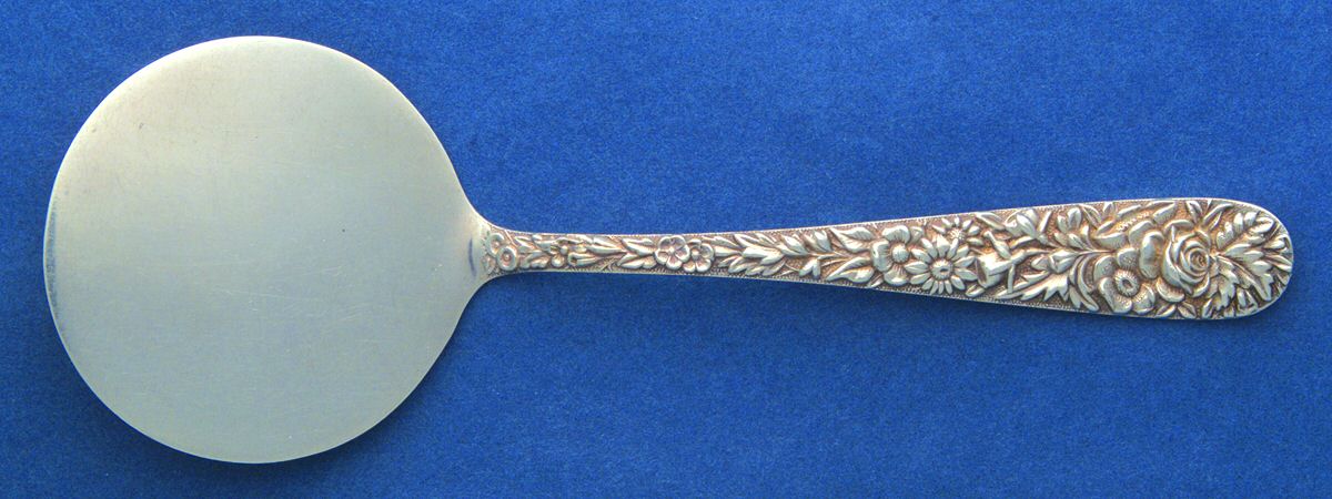 Repousse (Sterling, 1896, 925-1000) Solid Hot Cake Server by Kirk Stieff-1