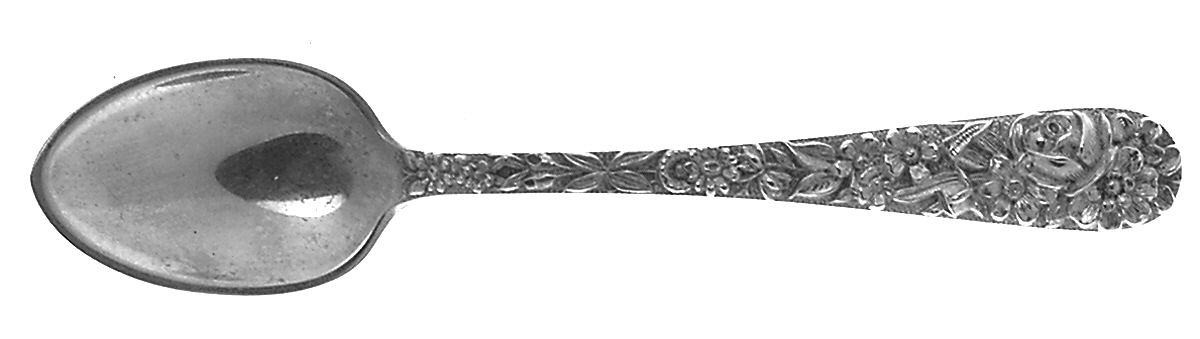 Repousse (Sterling, 1896, 925-1000) Demitasse Spoon by Kirk Stieff-1