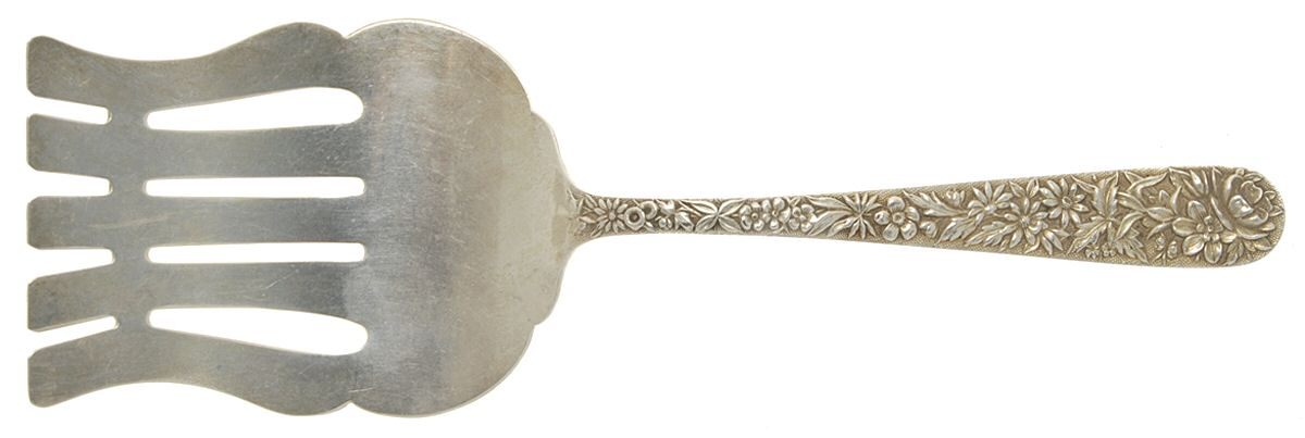 Repousse (Sterling, 1896, 925-1000) Solid Asparagus Server by Kirk Stieff-1