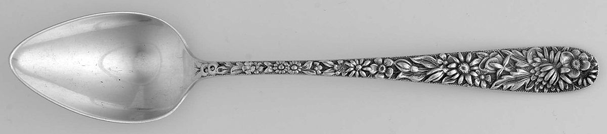 Repousse (Sterling, 1896, 925-1000) Fruit/Orange Spoon by Kirk Stieff-1