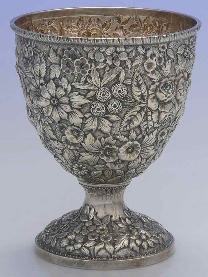 Repousse-Ram's Head (Coin, Full Chased) Waste Bowl by Kirk Stieff-1