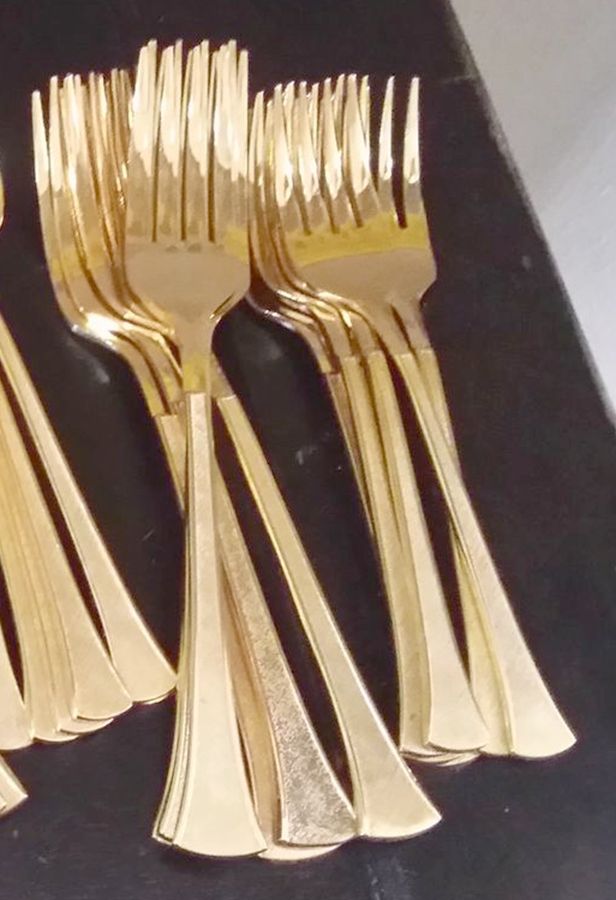 KIO15 (GOLD ELECTROPLATE) Fork by Kimco-1