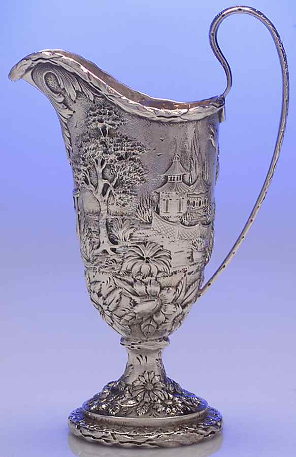 Repousse-Full Chsd-Landsc(925-1000) Creamer by Kirk Stieff-1