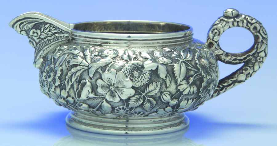 Repousse-Full-Hand Chased (925-1000) Creamer by Kirk Stieff-1