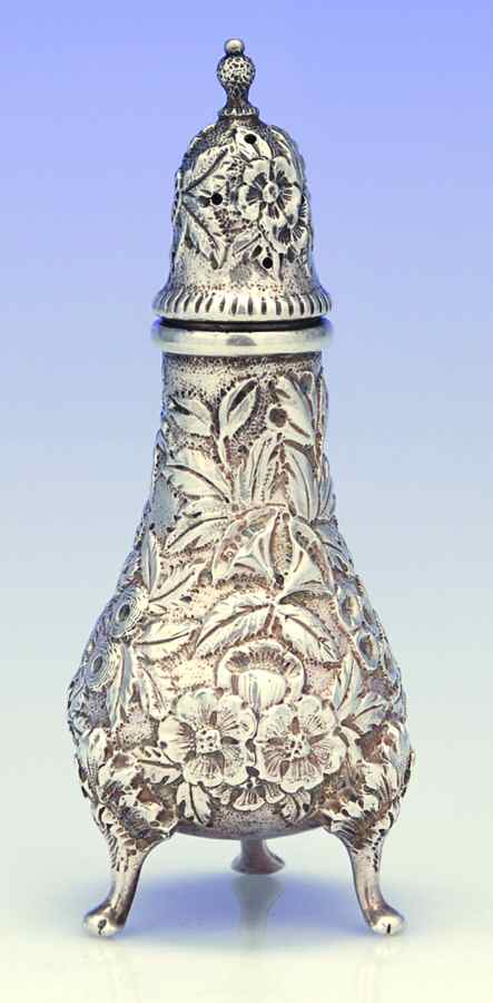 Repousse-Full Chased-Hand Chased Pepper Shaker by Kirk Stieff-1