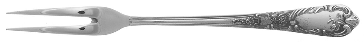 KTR3 (SILVERPLATE) Small 2-Tine Cold Meat Serving Fork by Hans Kortner-1