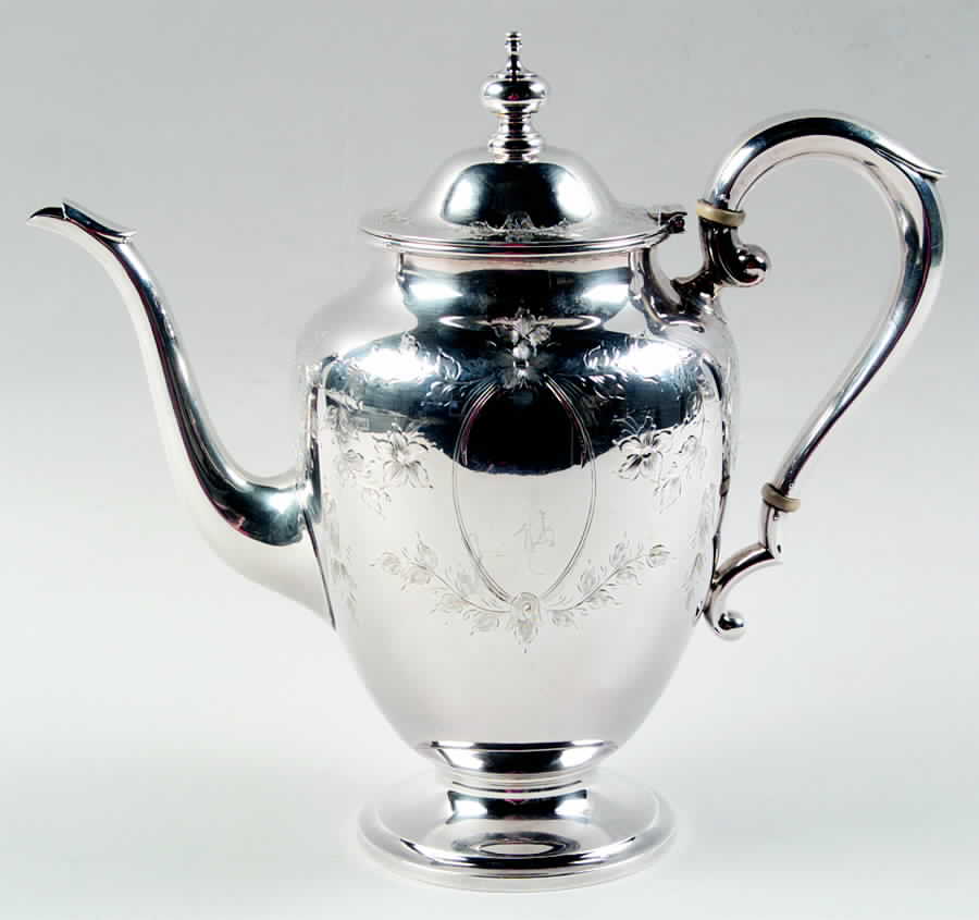 Primrose (Sterling, Hollowware) Coffee Pot by Kirk Stieff-1
