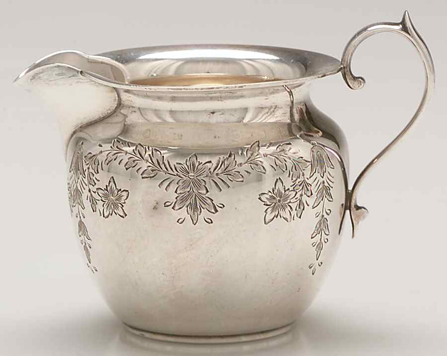 Primrose (Sterling, Hollowware) Mini Creamer by Kirk Stieff-1