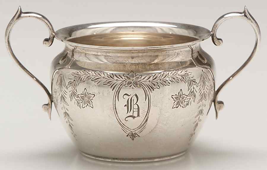 Primrose (Sterling, Hollowware) Mini Open Sugar Bowl by Kirk Stieff-1