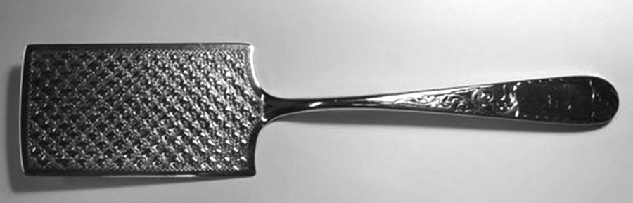 Mayflower (Coin) Bright Cut Solid Flat Server by Kirk Stieff-1
