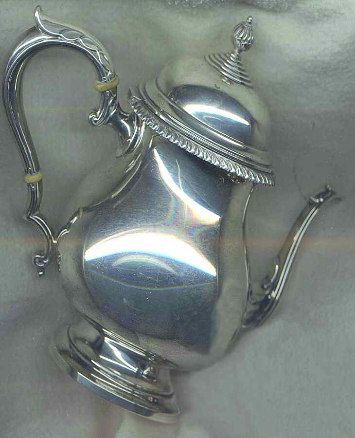 1500 (Sterling, Hollowware) Teapot by Kent Silversmiths-1
