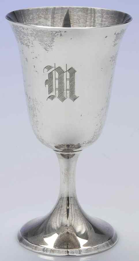 0801 (Sterling, Hollowware) Water Goblet by Kirk Stieff-1