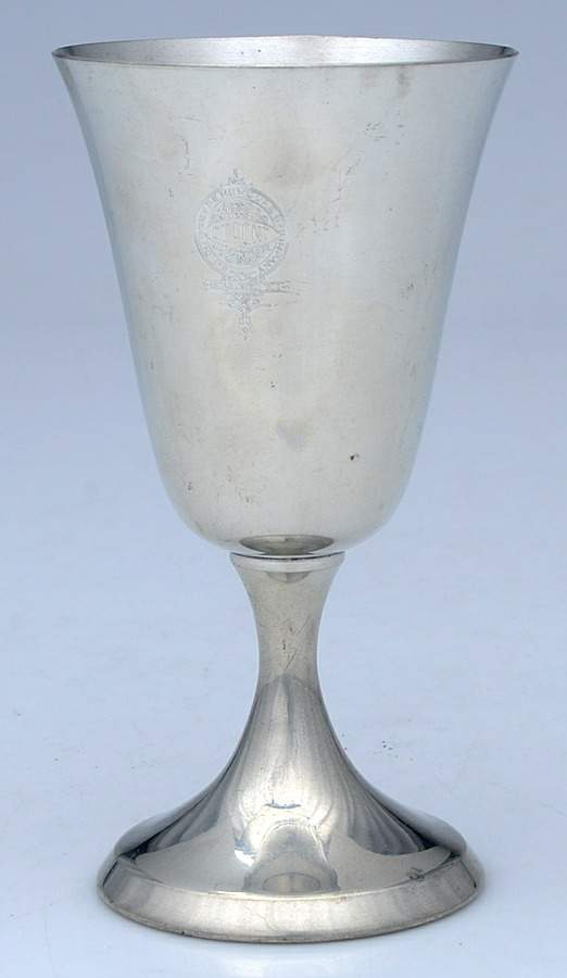 P104 (Pewter, Hollowware) Water Goblet by Kirk Stieff-1