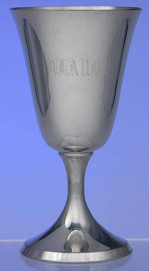 P104 (Pewter, Hollowware) Water Goblet by Kirk Stieff-1