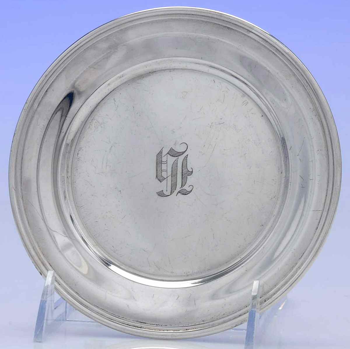 58 (Sterling, Hollowware) Bread Plate by Kirk Stieff-1