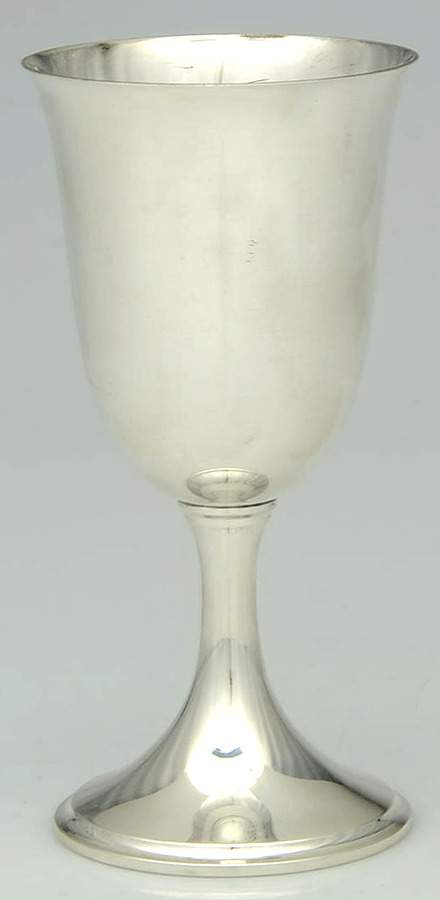 260 (Sterling, Hollowware, Plain) Water Goblet by Kirk Stieff-1