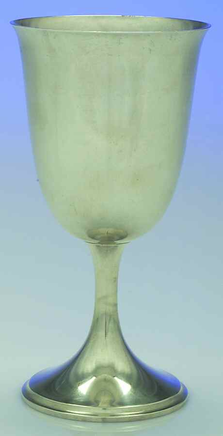 260 (Sterling, Hollowware, Plain) Water Goblet by Kirk Stieff-1