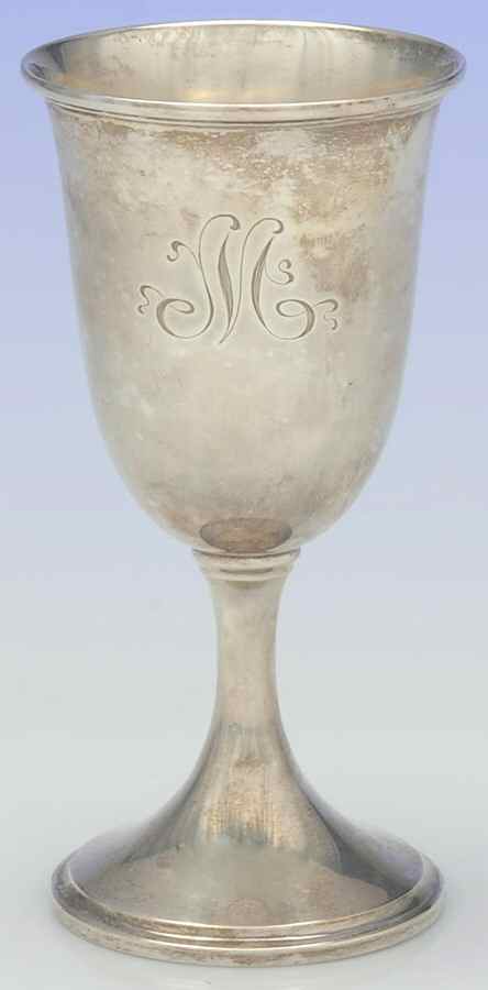 72 (Sterling, Hollowware) Water Goblet by Kirk Stieff-1